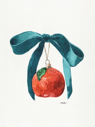 Festive Tangerine Ornament by NKTN