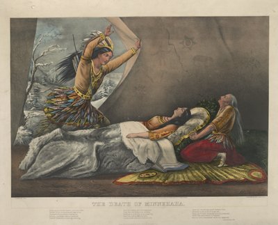 The Death of Minnehaha by Nathaniel Currier