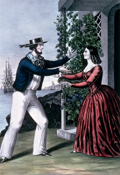 The Sailor is Coming Back by N. and Ives J.M. (1824-95) Currier