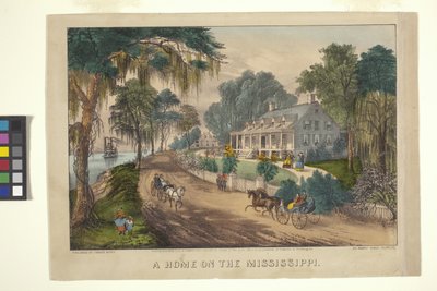 A Home On The Mississippi by N. and Ives J.M. (1824 95) Currier