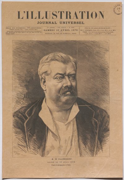 Mr de Villemessant, deceased on 11 April 1879. by Nadar