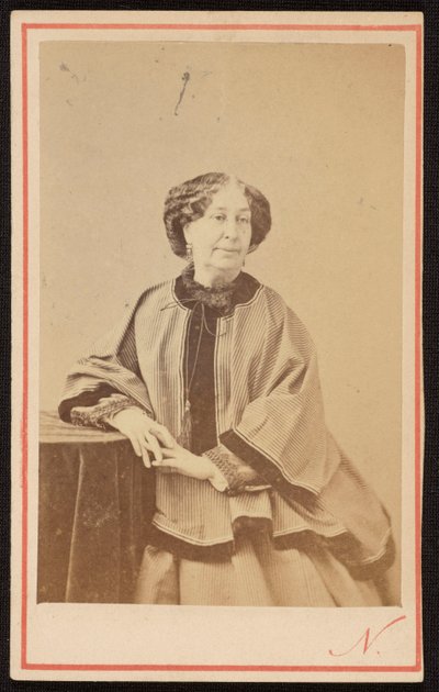 Portrait of George Sand (1804 - 1876), French Writer in the Studio by Nadar