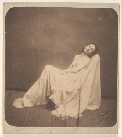 Seated Model, Partially Draped by Nadar