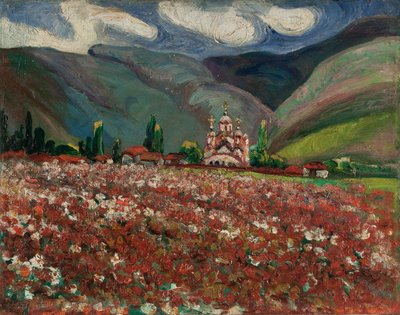 Kosovo Peonies by Nadežda Petrović