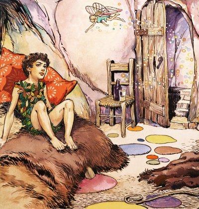 Peter Pan Talking to Tinkerbell by Nadir Quinto