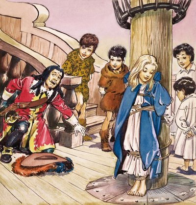 Wendy Tied to the Mast, Illustration from 