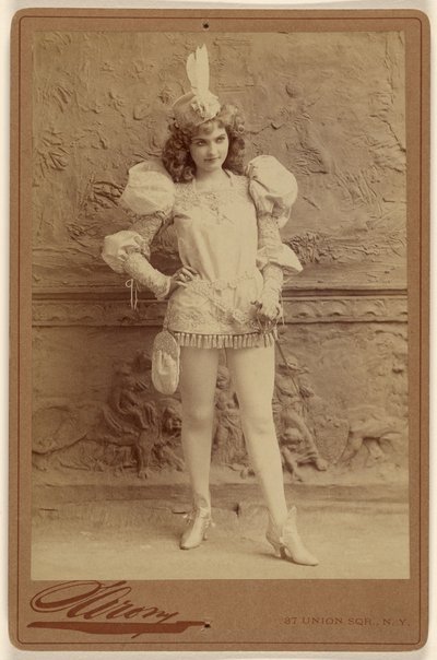 [Unidentified actress in costume, standing] by Napoleon Sarony