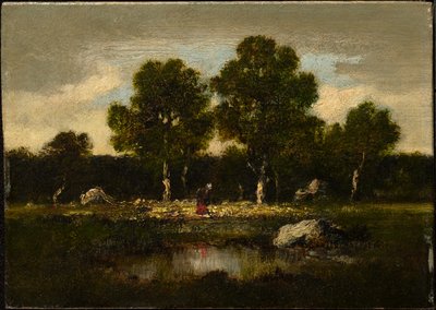 Trees near Barbizon by Narcisse Virgile Diaz de la Peña