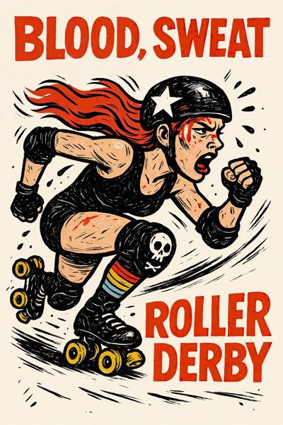 Blood Sweat Roller Derby by Natalie Bruns