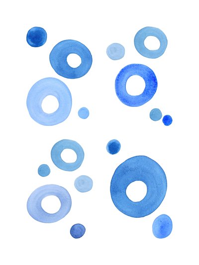 Blue Bubbles by Natalie Bruns