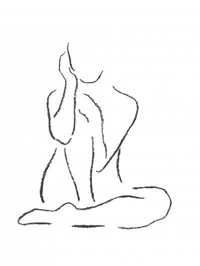 Elegant Seated Form by Natalie Bruns