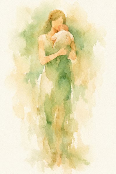 Gentle Maternal Bond by Natalie Bruns