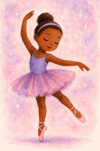 Graceful Little Ballerina by Natalie Bruns
