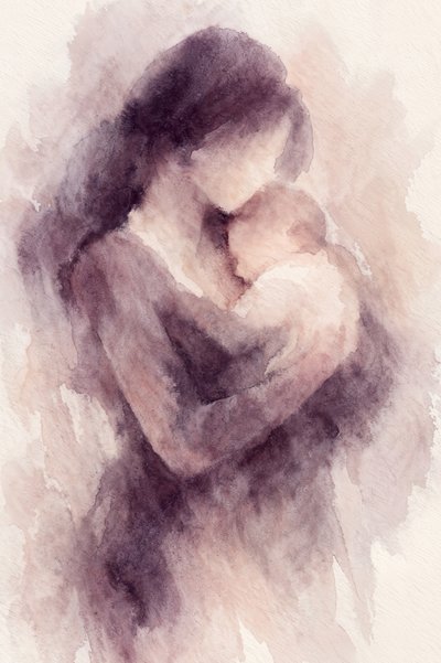 Loving Mother Embrace by Natalie Bruns