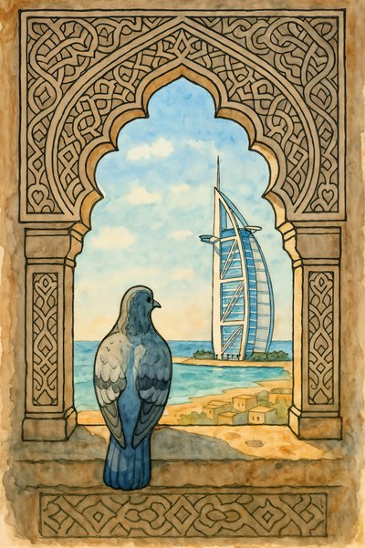 Pigeon Views Dubai by Natalie Bruns