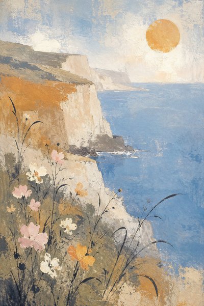 Sunny Coastal Flowers by Natalie Bruns