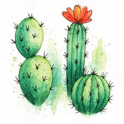 Vibrant Cactus Bloom by Natalie Bruns
