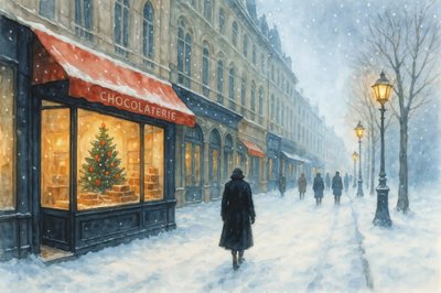 Winter City Chocolaterie by Natalie Bruns