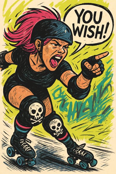 You Wish Roller Girl by Natalie Bruns