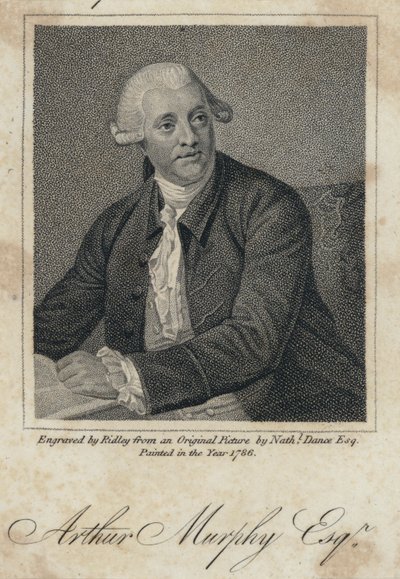 Arthur Murphy, Irish writer by Nathaniel (after) Dance Holland
