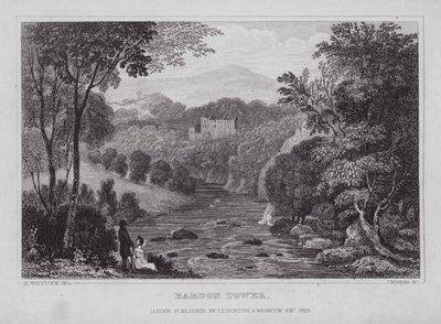 Bardon Tower by Nathaniel (after) Whittock