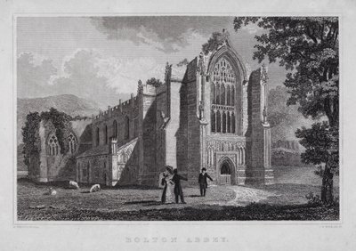 Bolton Abbey by Nathaniel (after) Whittock