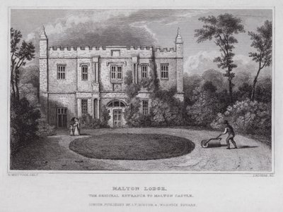 Malton Lodge, the Original Entrance to Malton Castle by Nathaniel (after) Whittock