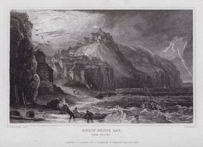 Robin Hoods Bay, near Whitby by Nathaniel (after) Whittock