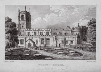 Skipton Church by Nathaniel (after) Whittock