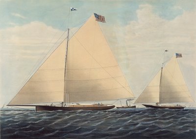 Cutter Yacht Scud of Philadelphia - Modelled by Robert L. Stevens, Esq. by Nathaniel Currier