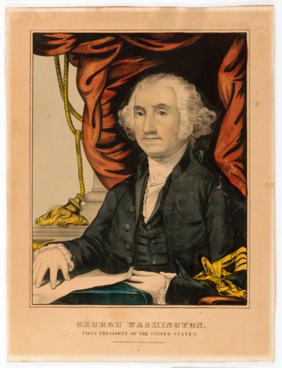 George Washington, First President of the U.S. by Nathaniel Currier