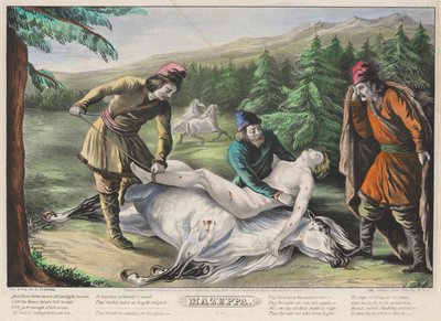 Mazeppa: Plate 4 of Set of Four Plates (Rescued) by Nathaniel Currier