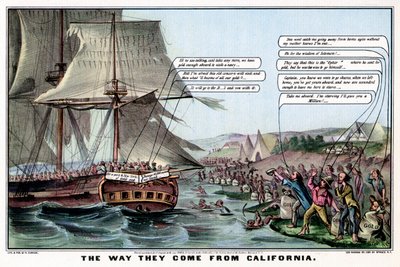 The Way They Come From California by Nathaniel Currier