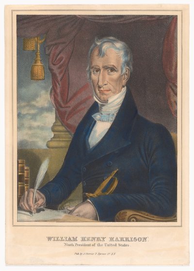 William Henry Harrison by Nathaniel Currier