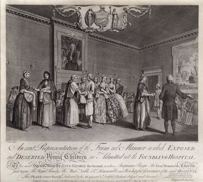 An Exact Representation of the Form and Manner in Which Exposed and Deserted Young Children are Admitted into the Foundling Hospital, 1749 by Nathaniel Parr
