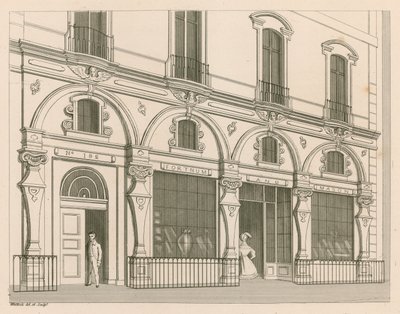 Shop Front for Fortnum and Mason, No 182 Piccadilly, London by Nathaniel Whittock