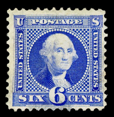 6c Washington Re-issue Single by National Bank Note Company