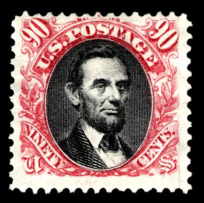 90c Abraham Lincoln re-issue single by National Bank Note Company