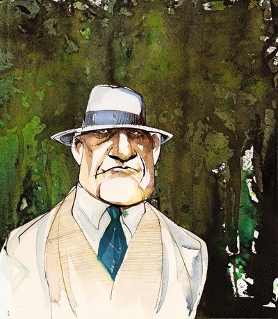 Jean Sibelius, Caricatured as an Older Man by Neale Osborne