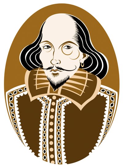 William Shakespeare, English Poet and Playwright Baptised 26 April 1564 - 23 April 1616 by Neale Osborne