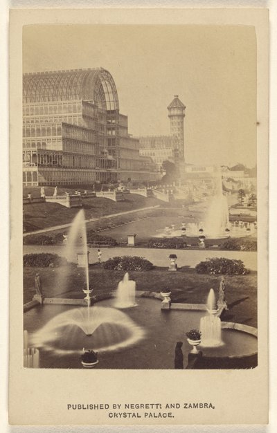Exterior view of Crystal Palace and grounds by Negretti and Zambra