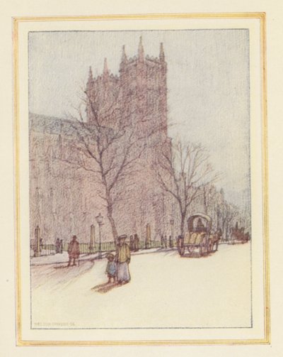 Westminster Abbey by Nelson Dawson