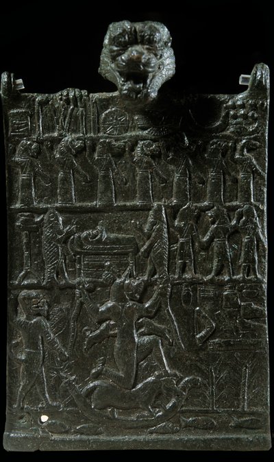 Mesopotamia: bronze conjuration plaque against the demonic deity Lamashtu by Neo Assyrian Neo Assyrian