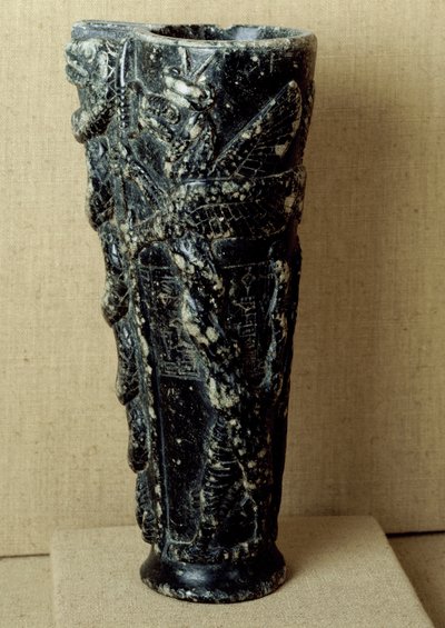 Sumerian Civilization: Steatite Libation Vase of Prince Gudea by Neo Sumerian Neo Sumerian