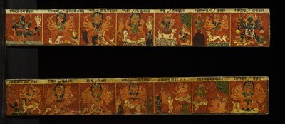 A pair of Devimahatmya manuscript covers by Nepalese School