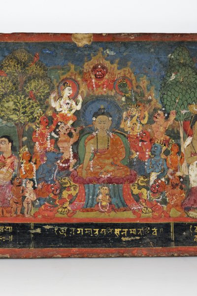Detail (Buddhist manuscript cover) by Nepalese School