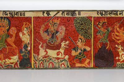 Detail (Devimahatmya manuscript cover) by Nepalese School