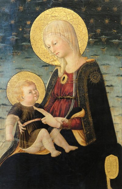 The Virgin and Child (Detail) by Neri di Bicci