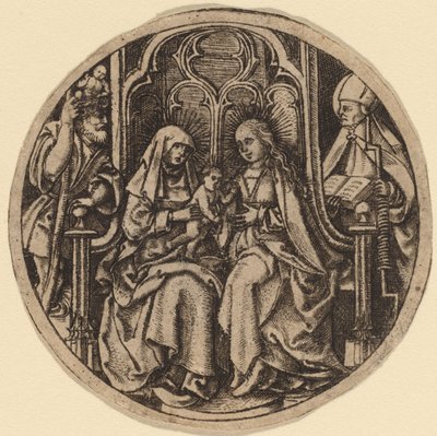 Madonna and Child with Saints Christopher and Erasmus by Netherlandish 15th Century