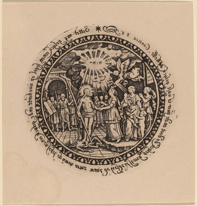 Triumphant Christ with Prophets and Saints by Netherlandish 16th Century